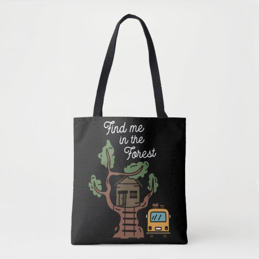 Zoek me in het bos tote bag (Voorkant)