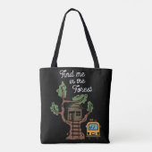 Zoek me in het bos tote bag (Achterkant)