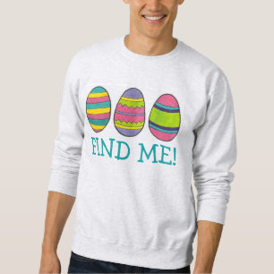 Zoek me! Kleurrijke gekleurde paaseiershunt Trui