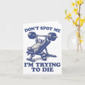 Zoek me niet Ik probeer te sterven Gym Workout 3 Kaart (Gele Bloem)