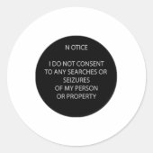 Zoek me niet op Sticker (Voorkant)