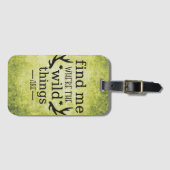 Zoek me waar de wilde dingen zijn bagagelabel (Voorkant (horizontaal))