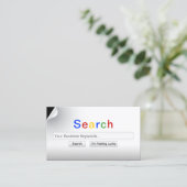 Zoek mijn trefwoorden Creatief Visitekaartje (Staand voorkant)