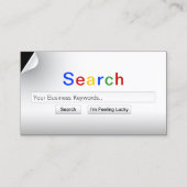 Zoek mijn trefwoorden Creatief Visitekaartje (Voorkant)