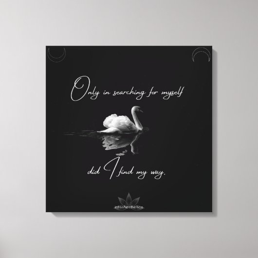 Zoek mijn weg canvas afdruk (Voorkant)