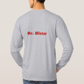 Zoek Mr Mister T-shirt (Achterkant)