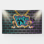 Zoek 'N Out Banner! Gender onthullen! Spandoek (Horizontaal)