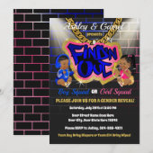 Zoek 'n uitnodiging! Gender onthullen! Hip Hop! Kaart (Voorkant / Achterkant)