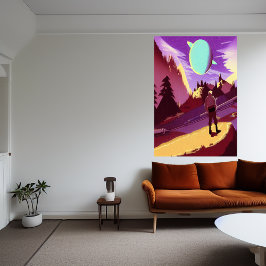 Zoek naar de verloren planeet | AI Art Poster