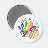 Zoek naar een zuivere kleurrijke kankerstaart magneet (Voorkant / Achterkant)