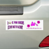 Zoek naar fietsers die niet per ongeluk worden ont bumpersticker (Op auto)