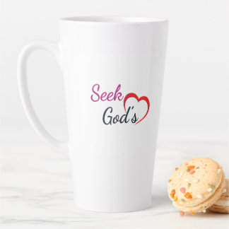 Zoek naar Gods Hart Latte Mok