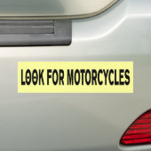 Zoek naar motorfietsen bumpersticker (Op auto)