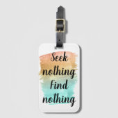 Zoek niets Zoeken Bagagelabel (Voorkant (verticaal))