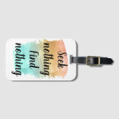 Zoek niets Zoeken Bagagelabel (Voorkant (horizontaal))