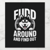 Zoek rond en ontdek het wijn etiket (Enkel label)