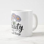 Zoek schoonheid in kleine dingen grote koffiekop (Voorkant rechts)