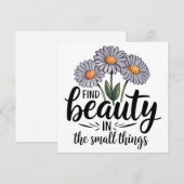 Zoek schoonheid in kleine dingen kaart (Voorkant / Achterkant)