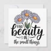 Zoek schoonheid in kleine dingen kaart (Voorkant)