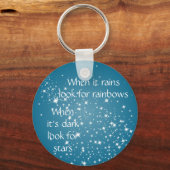 Zoek sterren wanneer het Donkere Inspirerend van h Sleutelhanger (Voorkant)