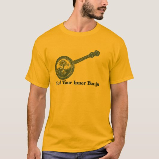 Zoek uw binnenste banjo t-shirt (Voorkant)