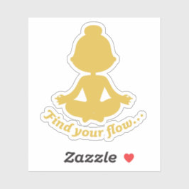 Zoek uw Flow Sticker (geel)