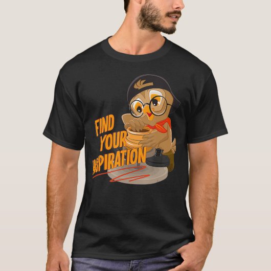 Zoek uw Inspiron-hobbyhandheld T-shirt (Voorkant)