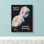 Zoek uw manier waarop u thuis Inspirerend roemijfe Canvas Afdruk (Insitu (Houten vloer))