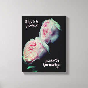 Zoek uw manier waarop u thuis Inspirerend roemijfe Canvas Afdruk