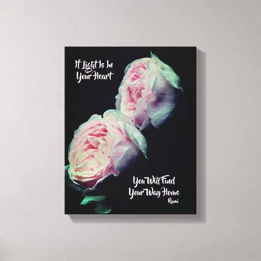 Zoek uw manier waarop u thuis Inspirerend roemijfe Canvas Afdruk (Voorkant)