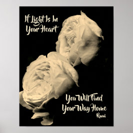 Zoek uw manier waarop u thuis Inspirerend roemijfe Poster