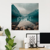 Zoek uw PEACE, mooi, kalm Poster (Thuiskantoor)