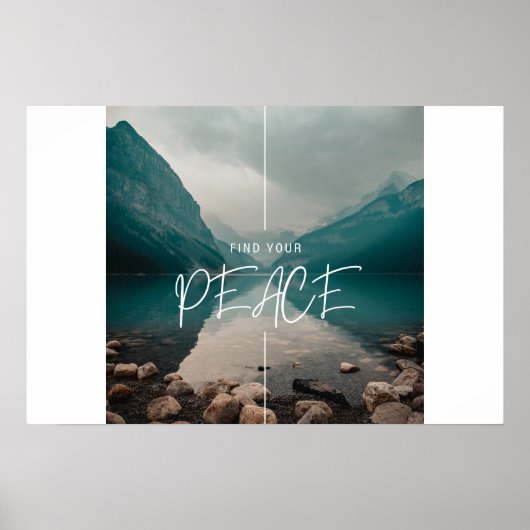 Zoek uw PEACE, mooi, kalm Poster (Voorkant)