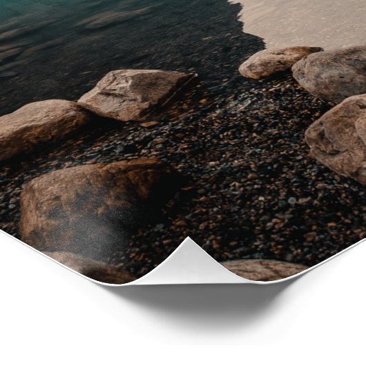 Zoek uw PEACE, mooie, kalmerende glanzende glanzen Perfect Poster (Hoek)