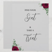 Zoek uw stoel en neem een traktatie rode roos wiet (Voorkant / Achterkant)