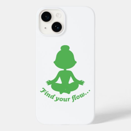 Zoek uw telefoonhoesje Flow (groen) Case-Mate iPhone Case (Achterkant)