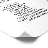 Zoek uw Zitplaatskaart voor bruiloft Poster (Hoek)