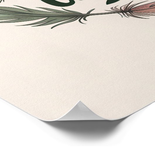 Zoek vrede binnenin en verspreid het rond ontwerp poster (Hoek)