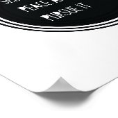 Zoek vrede en zet hem voort poster (Hoek)