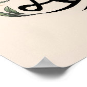 Zoek vrede in jezelf en verspreid het rond design poster (Hoek)