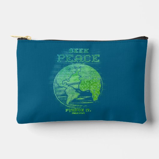 Zoek Vrede Schrift Cut Sew Bag Etui (Voorkant)