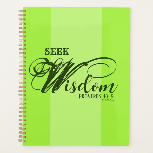 Zoek Wijsheid 8,5" x 11" Planner (Voorkant)