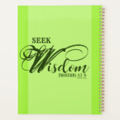 Zoek Wijsheid 8,5" x 11" Planner (Achterkant)