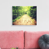 Zoek zelf Inspirerend Runners Quote uitvoeren Canvas Afdruk (Insitu (Woonkamer))