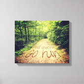 Zoek zelf Inspirerend Runners Quote uitvoeren Canvas Afdruk (Voorkant)