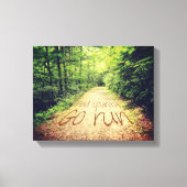 Zoek zelf Inspirerend Runners Quote uitvoeren Canvas Afdruk (Voorkant)