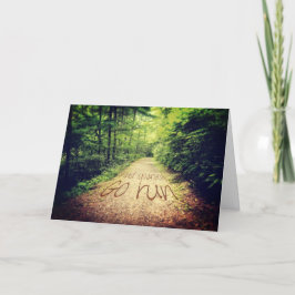 Zoek zelf Inspirerend Runners Quote uitvoeren Kaart