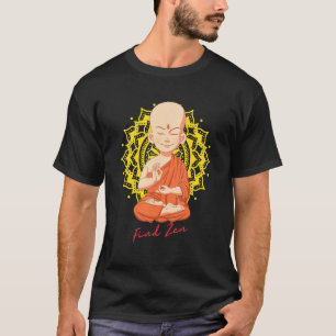 Zoek Zen Zen Little Baby Buddha Lotus T-shirt