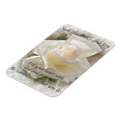 Zoek zijn vrede: White Rose Magneet (Linkerzijde)