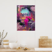 Zoekbakkunst - Psychedelische ruimtes Poster (Keuken)